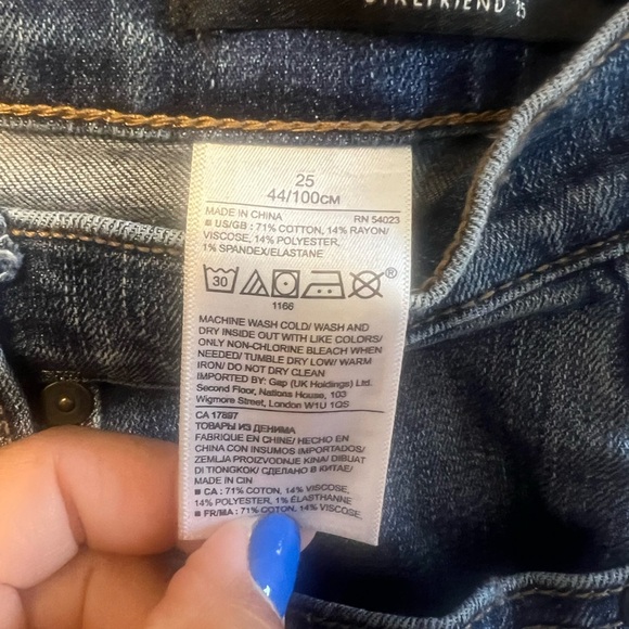 Banana republic premium denim jeans straight leg size 25 - Picture 7 of 8